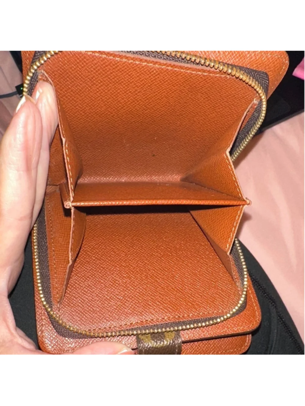 Louis Vuitton Brown and Gold Monogram Wallet